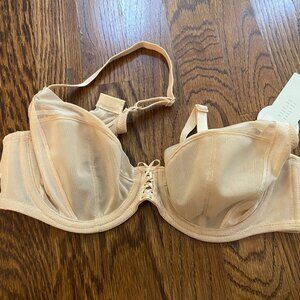 Parfait Shea Side Support Plunge Bra 32D Bare - New with Tags
